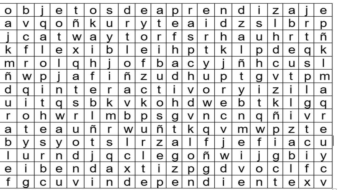 SOPA DE LETRAS
