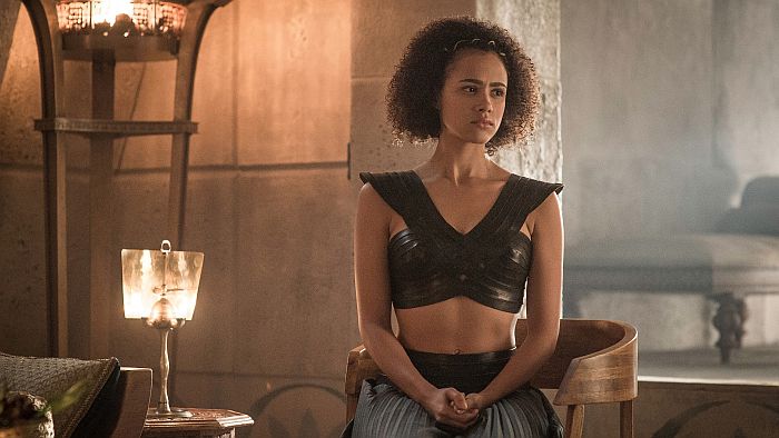 Nathalie Emmanuel, actriz de la famosa serie "Games of Thrones" 