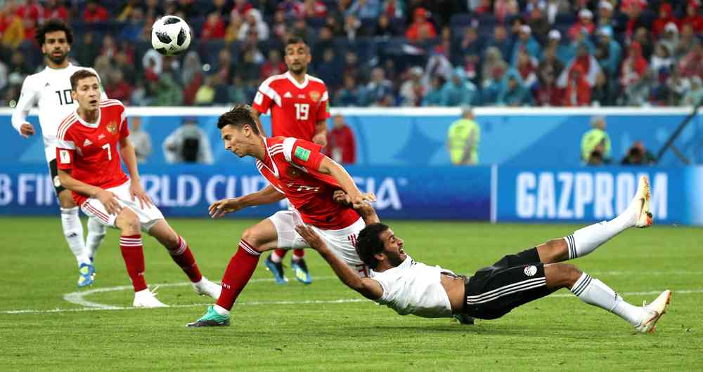  Rusia gana por 3 a 1 a Egipto y está a un paso de clasificar a octavos de final