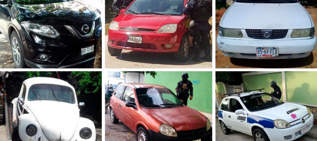 Recupera policía acredita ble 6 vehículos con reporte de robo en Acapulco