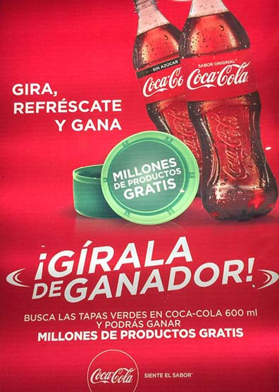 Promoción con coca cola