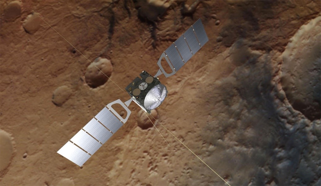 Mars Express Detecta Agua Líquida Escondida Bajo el Polo Sur de Marte