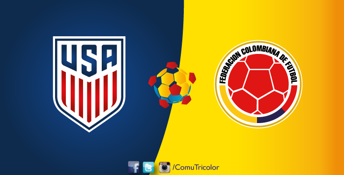Colombia vs Estados Unidos, un partido amistoso.