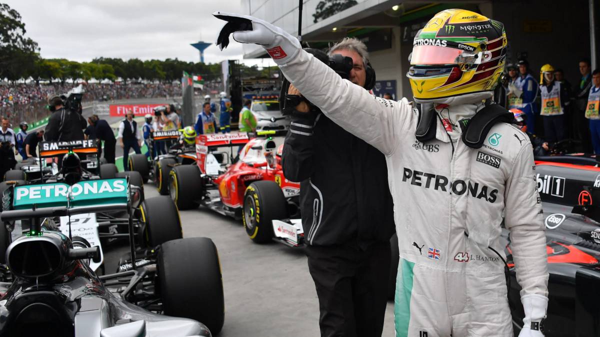 Hamilton triunfa en el gran premio de Brasil