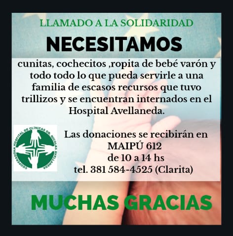 LLAMADO SOLIDARIO