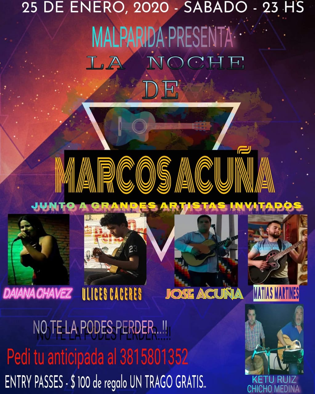 MALPARIDA PRESENTA A MARCOS ACUÑA