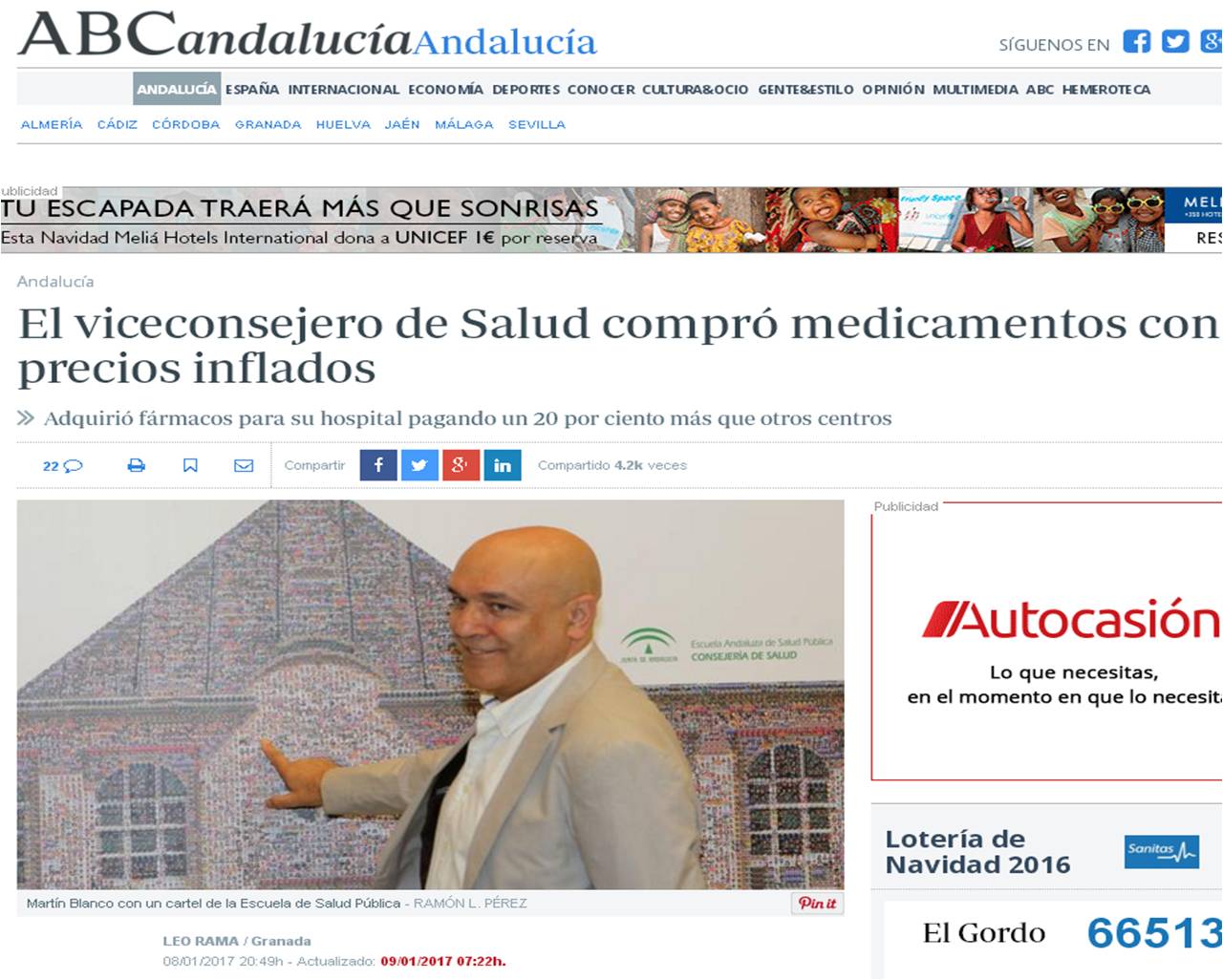 El viceconsejero de Salud compró medicamentos con precios inflados