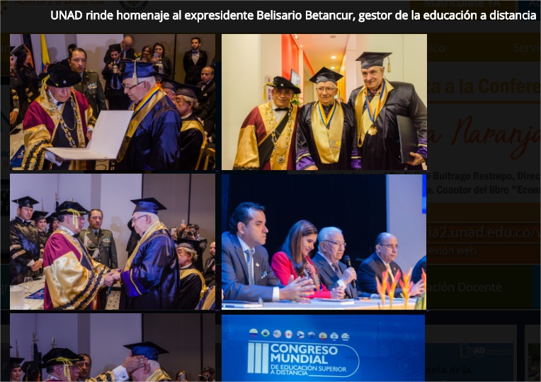 UNAD rinde homenaje al ex presidente Belisario Betancur, gestor de la educación a distancia