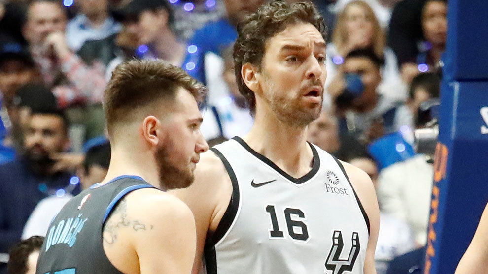 Mavericks vs Spurs: Doncic mete 25 y otea el triple-doble, pero no basta ante Pau Gasol