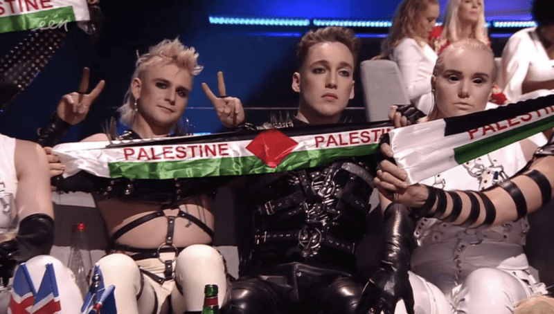 Organización palestina del BDS tacha de farsa el gesto pro-palestino que tuvieron los concursantes islandeses en el festival de Eurovisión