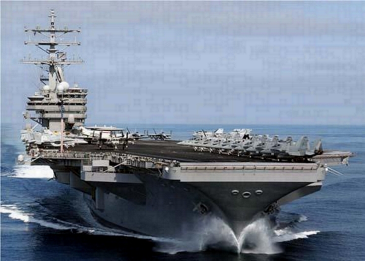Buques de guerra chinos interceptaron al portaaviones USS Ronald Reagan