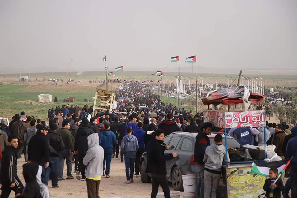 Dos heridos en los disturbios de la 47ª Marcha del Retorno en Gaza.