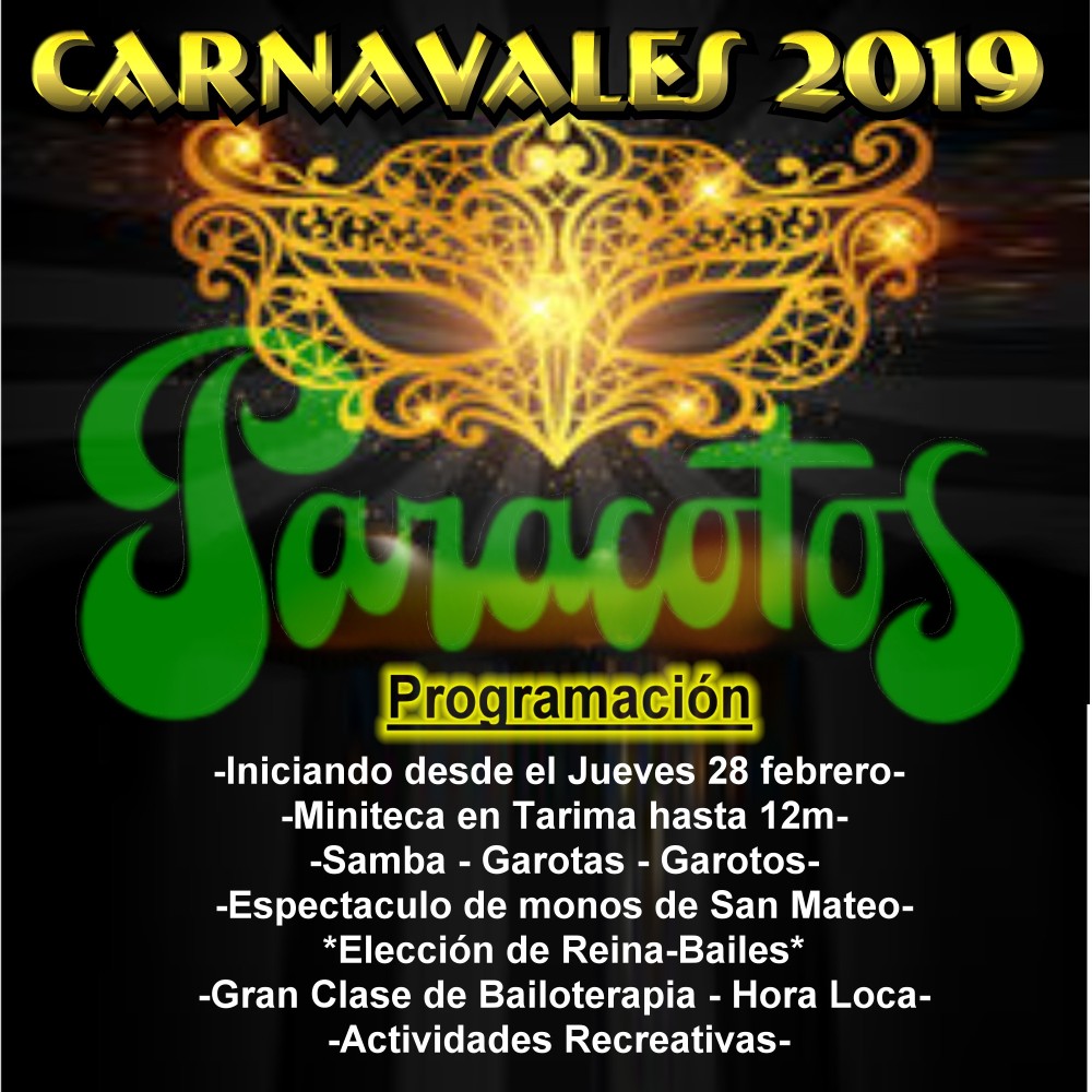 PROGRAMACION CARNAVALES PARACOTOS 2019