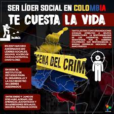 Ser líder social en Colombia te cuesta la vida
