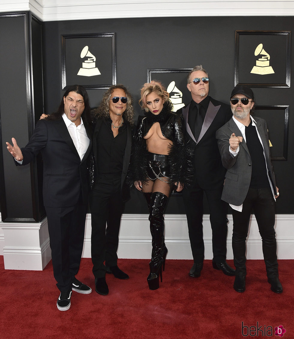 Grammy 2017: el problema en show de Metallica y Lady Gaga