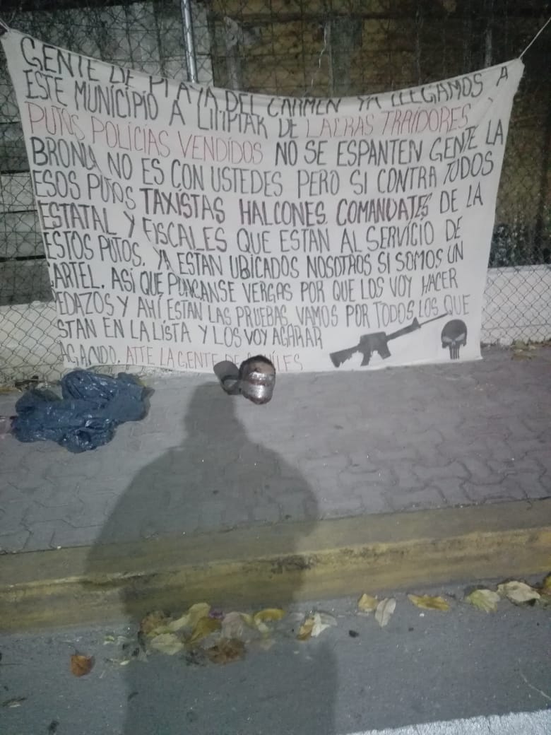 Un cartel delictivo recién autoproclamado en la Riviera Maya