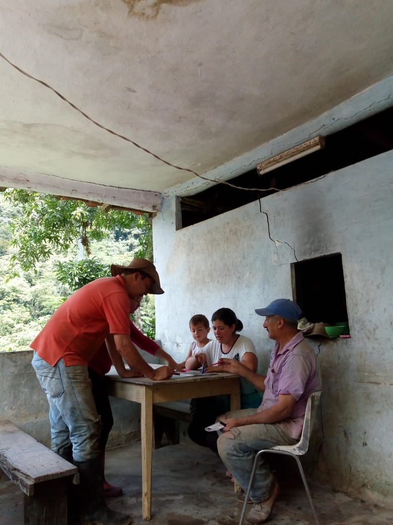 Paneleros de Ocamonte-Santander realizaron talleres de Diagnostico Rural Participativo 