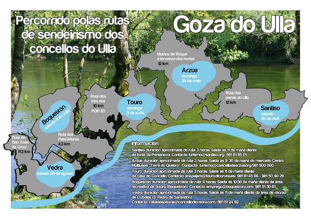As rutas Goza do Ulla, transcurrirá este vindeiro 18 de maio por Palas de Rei