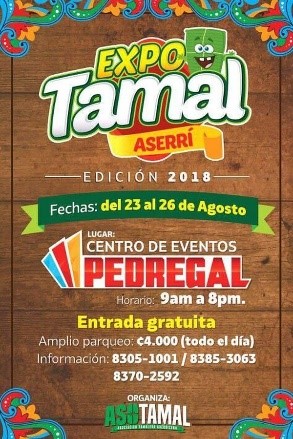 Vecinos de Aserrí están molestos porque la feria del tamal se hizo en Belén.
