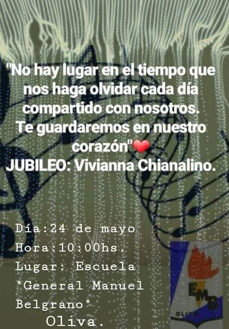 Adiós a una seño cercana.