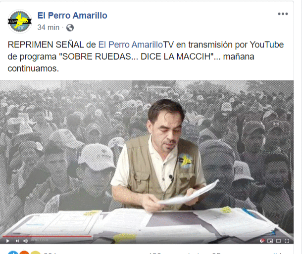 CENSURARON EN YOUTUBE EL PROGRAMA DEL COLEGA MILTON BENITEZ PERIODISTA DE INVESTIGACION