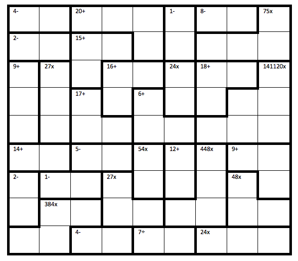 SUDOKU MATEMÁTICO