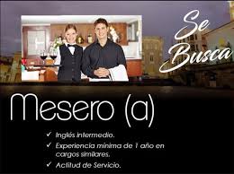 Se busca mesero: 