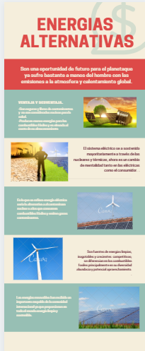 infografía de Energías alternativas