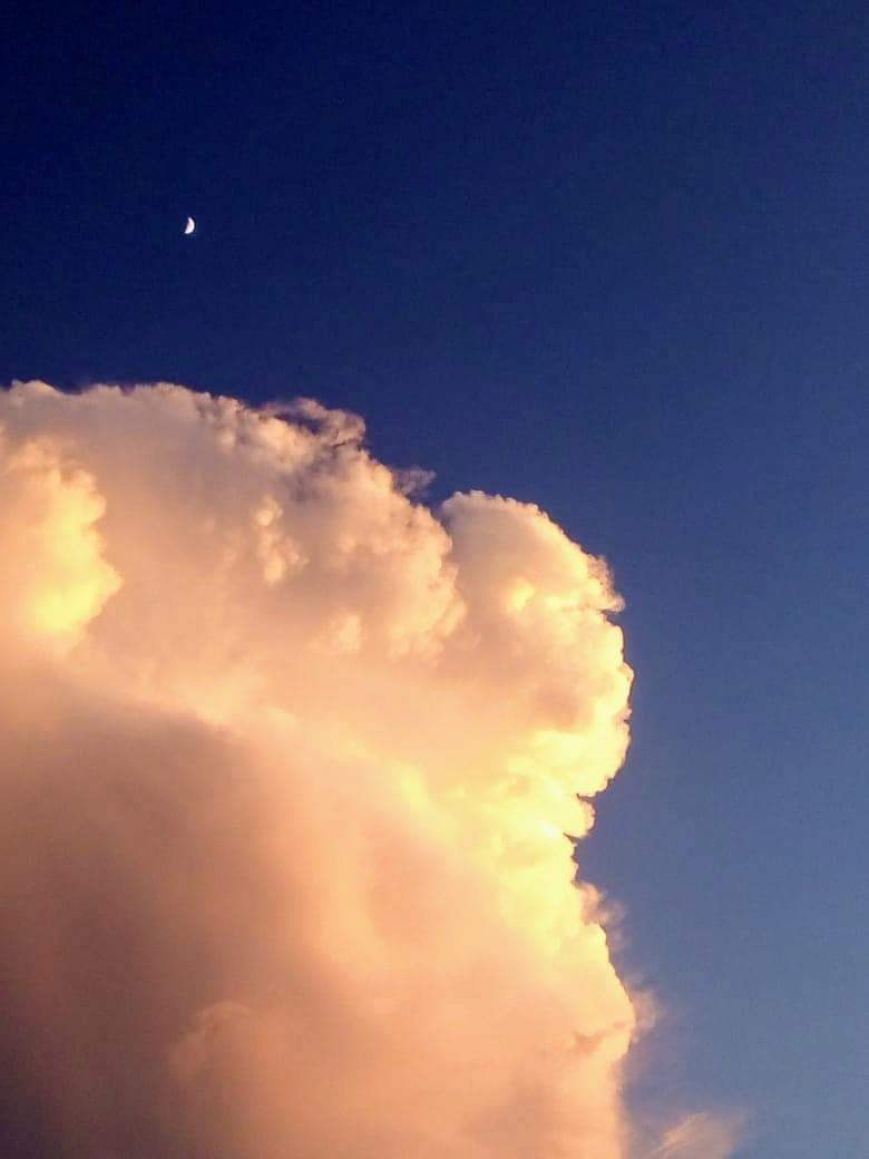 Una tarde con nubes de algodón adornan el cielo