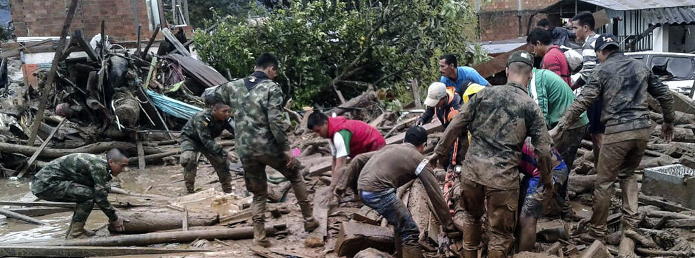 EN COLOMBIA HABRÍAN AL MENOS 234 MUERTOS POR INUNDACIONES Y AVALANCHAS EN MOCOA.