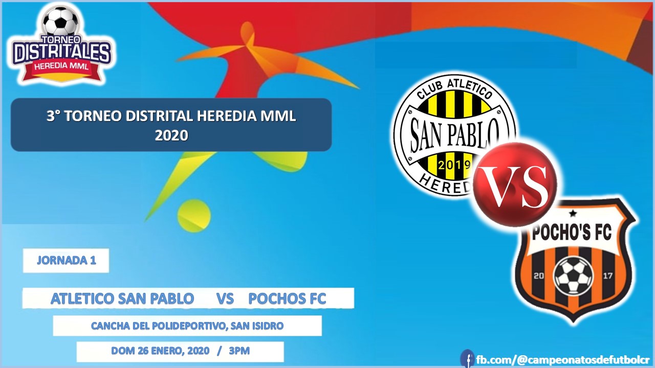 Este fin de semana arranca nuevamente el futbol en Heredia con el 3° Torneo Distrital Heredia MML 2020.
