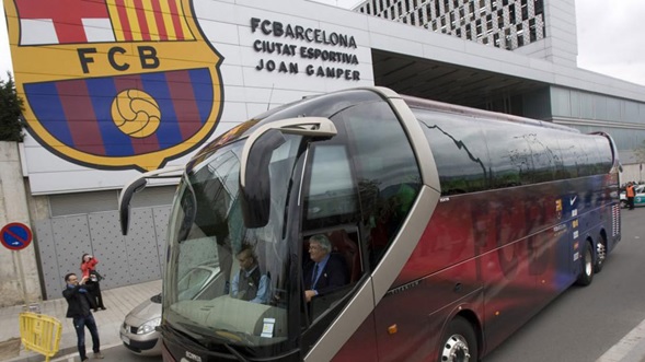 Barcelona y Real Madrid irán juntos desde el hotel hasta el Camp Nou