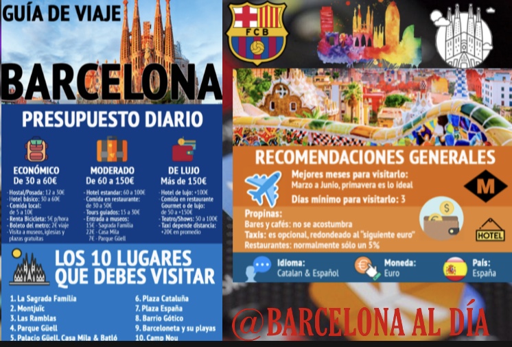 Infografía Turismo @Barcelonaaldía