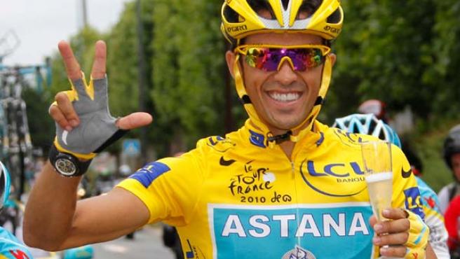 ALBERTO CONTADOR GANA SU PRIMER TOUR DE FRANCIA.