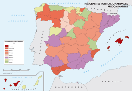 Los inmigrantes han hecho crecer el número de habitantes en España