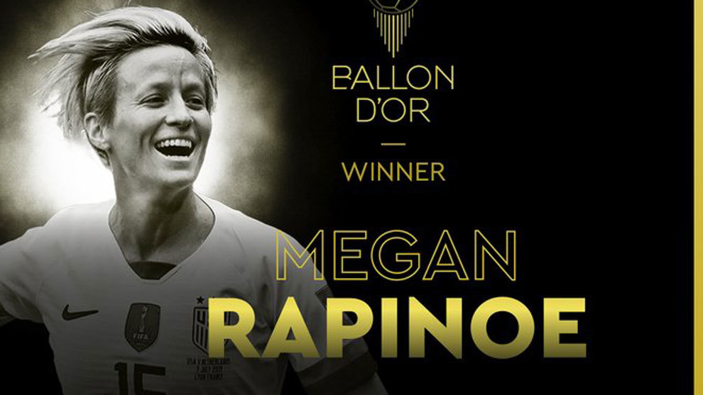 Megan Rapinoe gana el Balón de Oro