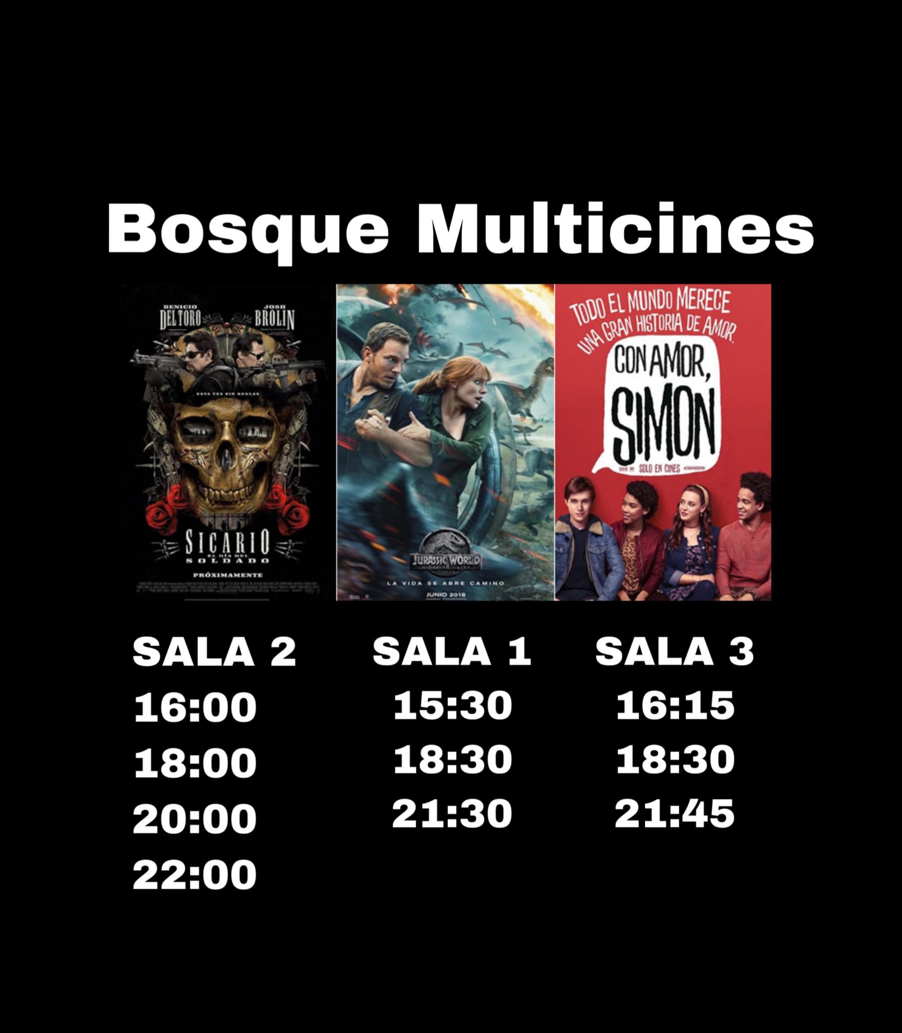 CARTELERA CINES BOSQUE