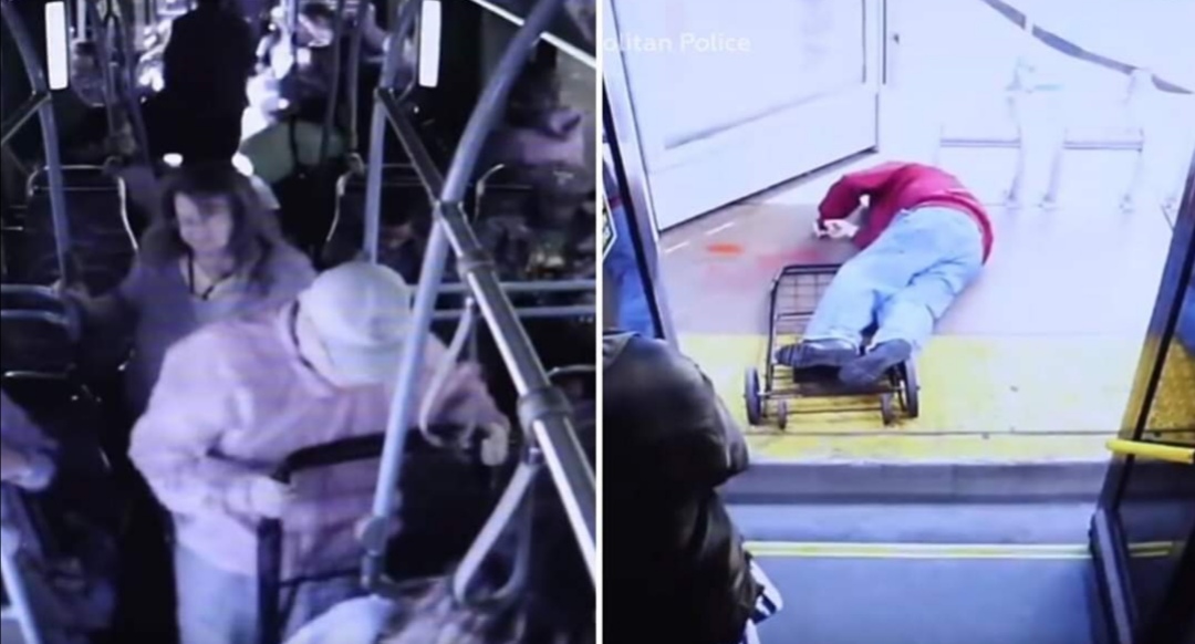 MUJER EMPUJÓ A UN ANCIANO DEL BUS CAUSÁNDOLE LA MUERTE. Indignante