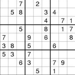 Sudoku de dificultad DIFÍCIL