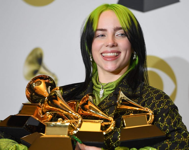 Billie Eilish hace historia en los gramy?s.