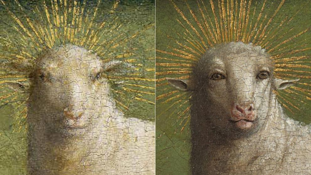 Polemica restauración de "El Cordero Místico" de Van Eyck