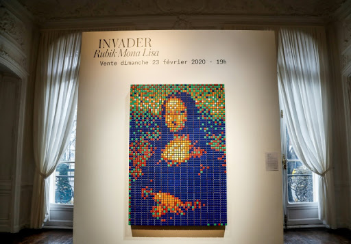 Subasta de Mona Lisa hecha de cubos Rubik