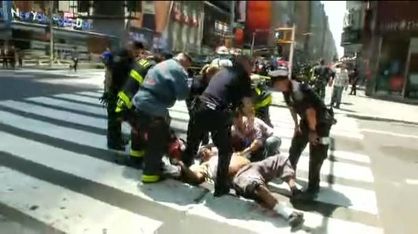 Caos en Times Square por un atropello que causó un muerto y 22 heridos