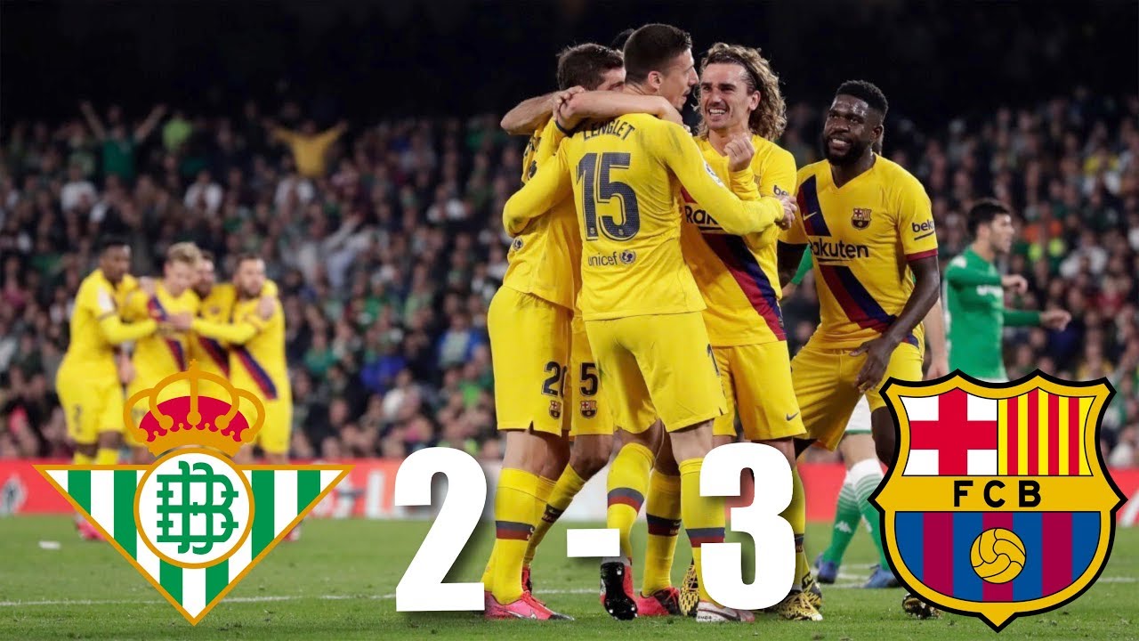 No se despega: Barcelona venció al Betis en el Benito Villamarín y sigue como escolta del Madrid en LaLiga