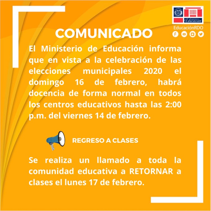Comunicado sobre la celebración de las elecciones municipales 2020