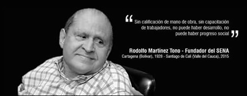 Acerca un poco de Rodolfo Martínez Tono, fundador del SENA