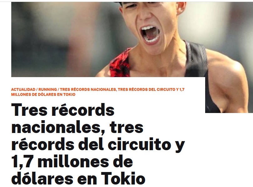 Tres récords nacionales, tres récords del circuito y 1,7 millones de dólares en Tokio