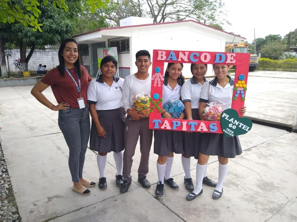 Plantel 60 Tres Valles se une a la campaña: DESTAPANDO UNA ESPERANZA