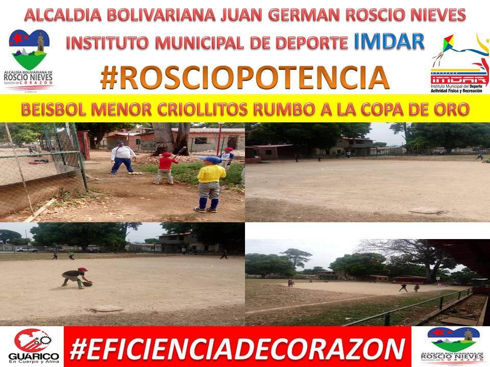 FORTALECIENDO EL BEISBOL MENOR EN EL MUNICIPIO JUAN GERMAN ROSCIO NIEVES