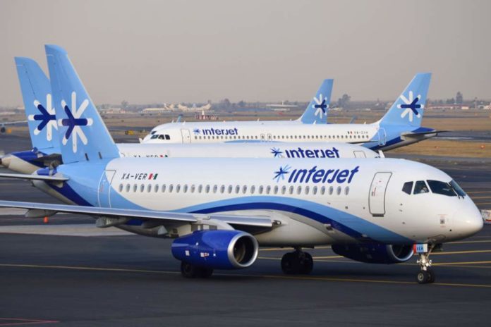 Interjet ajusta el 40 % de los asientos en sus vuelos como medida de prevención contra el Covid-19